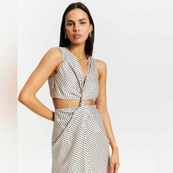 Auteur silk twist gown in kimono print, size S - Picture 7 of 15